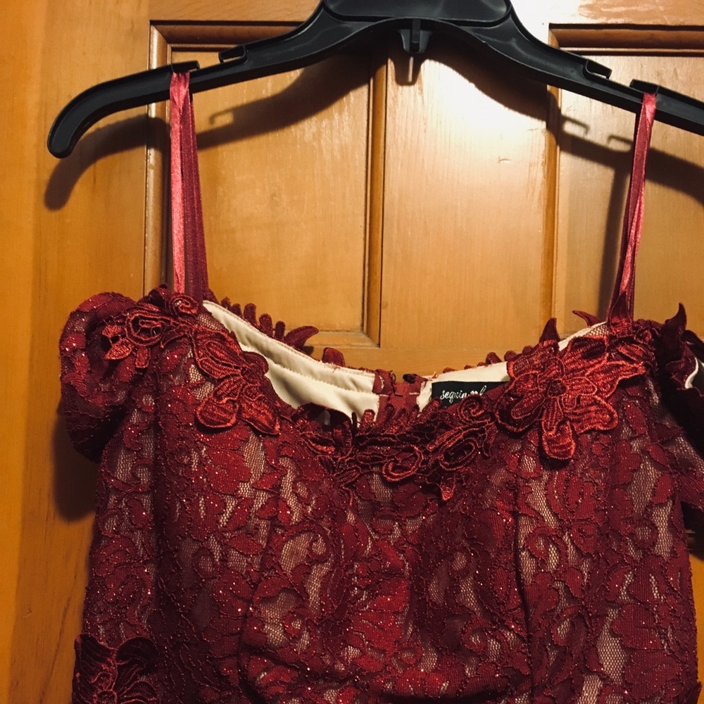 An after 5 Maroon Dress